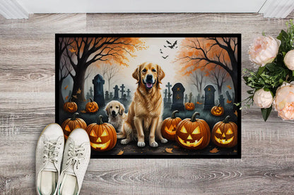 Golden Retriever Spooky Halloween Doormat