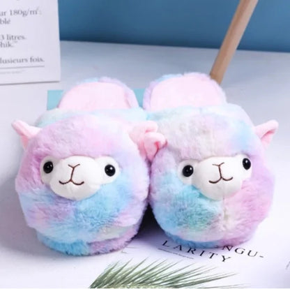 Fluffy Alpaca Slippers