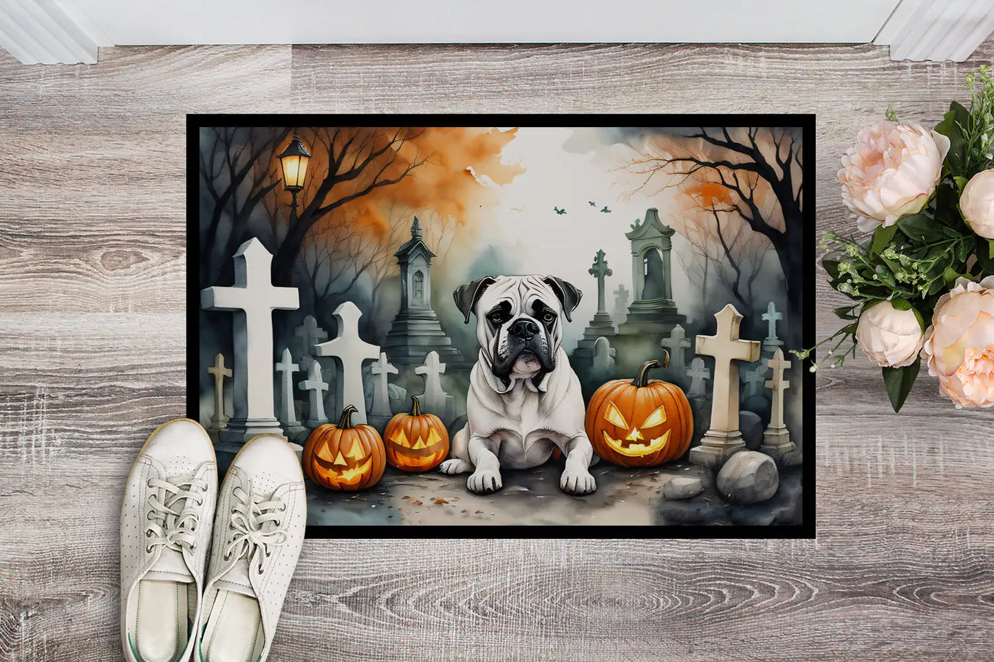 Boxer Spooky Halloween Doormat