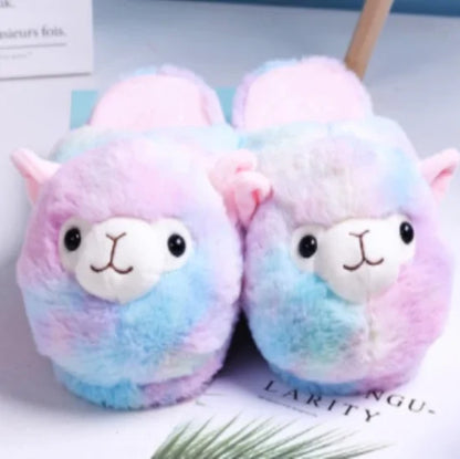 Fluffy Alpaca Slippers