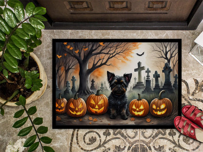 Affenpinscher Spooky Halloween Doormat