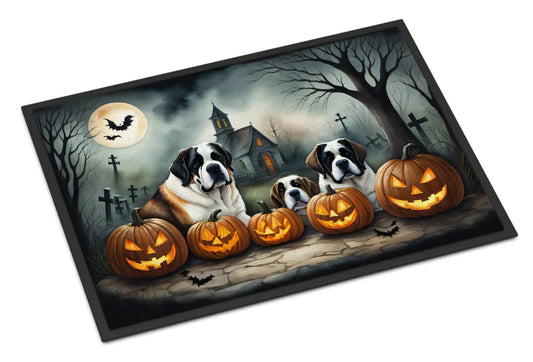 Saint Bernard Spooky Halloween Doormat