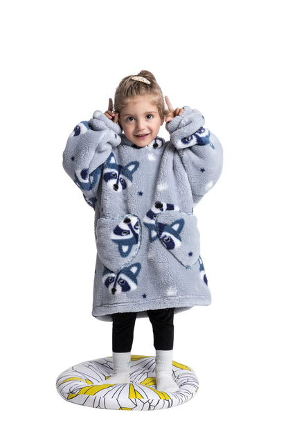 Plush Oversized Velveteen Blanket Hoodie