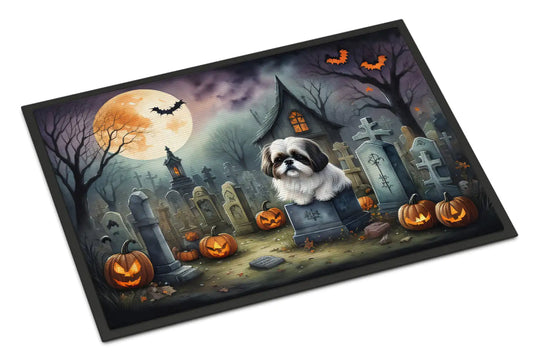 Shih Tzu Spooky Halloween Doormat