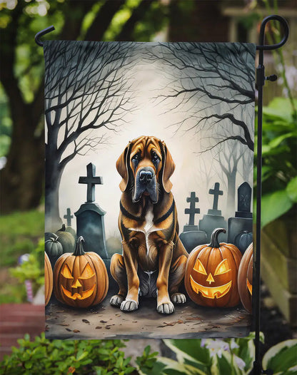 Bloodhound Spooky Halloween Garden Flag