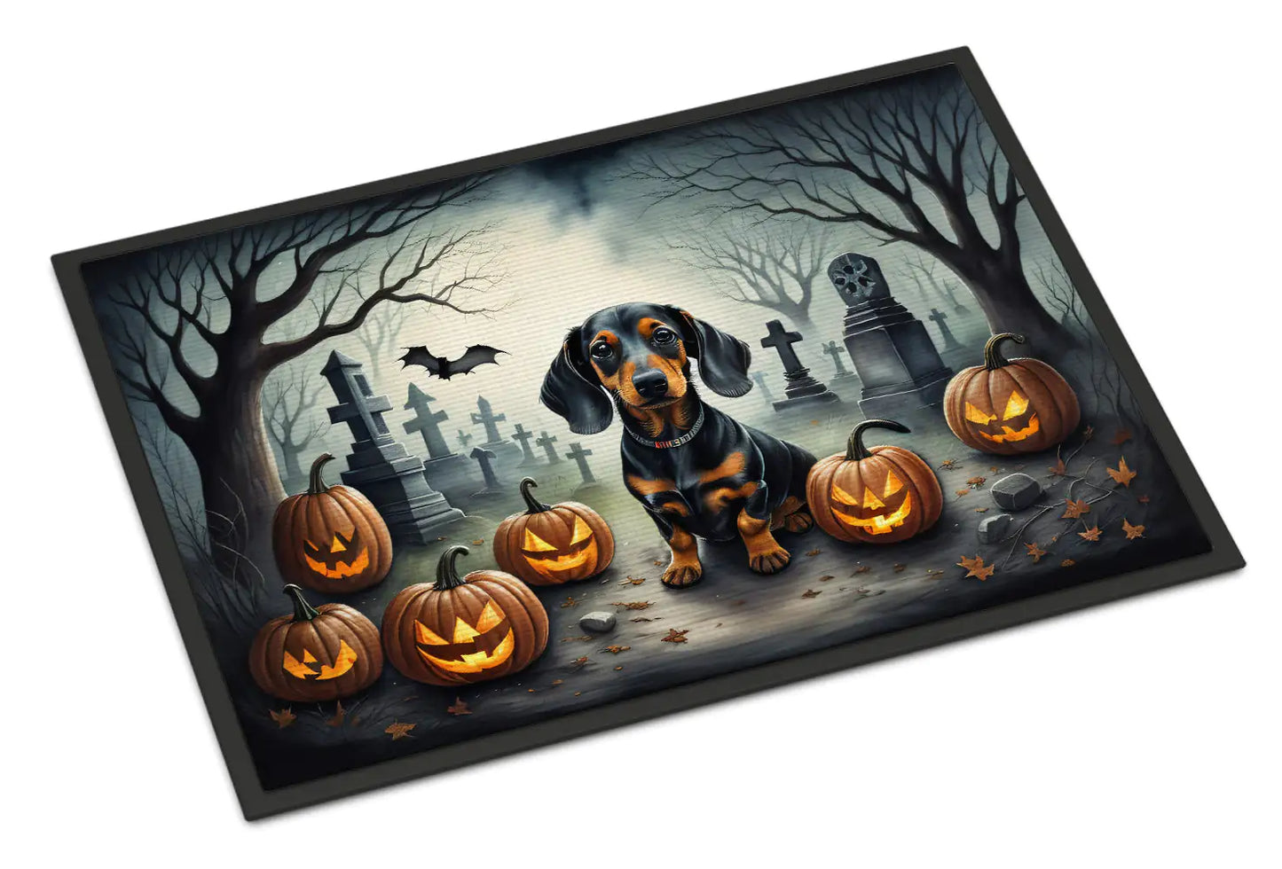 Dachshund Spooky Halloween Doormat