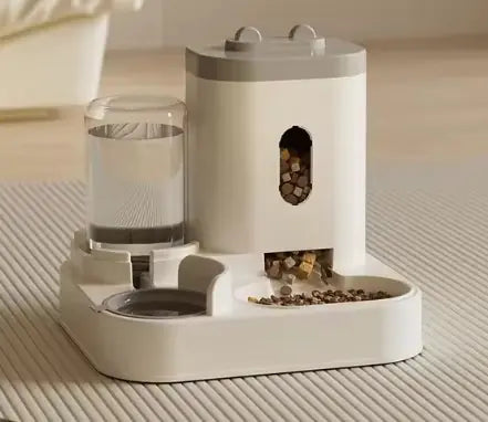 Pet Food Bowl with Water Fountain