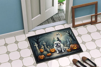 English Bulldog Spooky Halloween Doormat