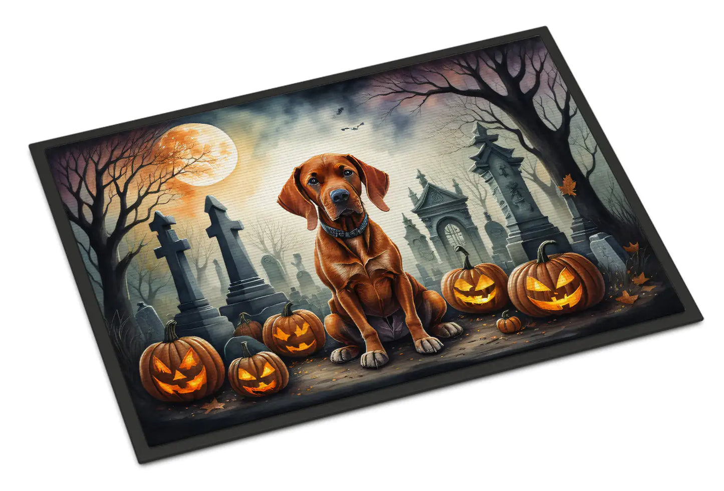 Vizsla Spooky Halloween Doormat