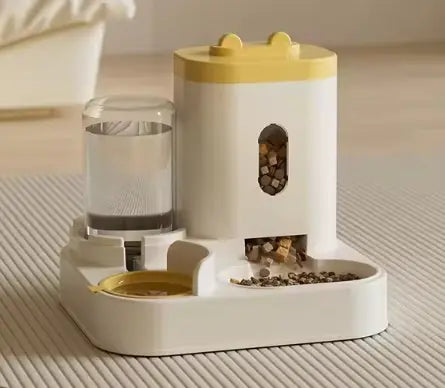 Pet Food Bowl with Water Fountain