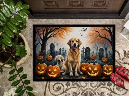 Golden Retriever Spooky Halloween Doormat