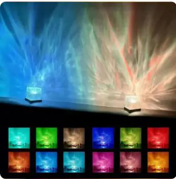 16-Color Ocean Wave Projector Lamp - Aurora Night Light