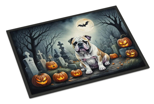 English Bulldog Spooky Halloween Doormat