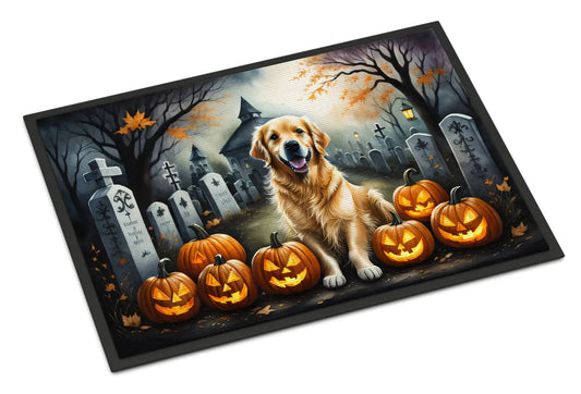 Golden Retriever Spooky Halloween Doormat